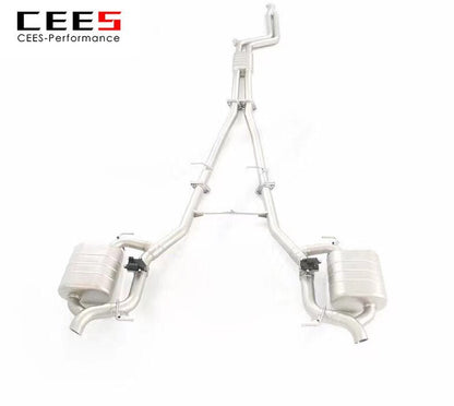 CEES Catback Exhaust for BMW TH7 730/740 3.0L/3.0T F02 2009-2015 High Performance Valve Muffler Exhaust System Automobile Parts