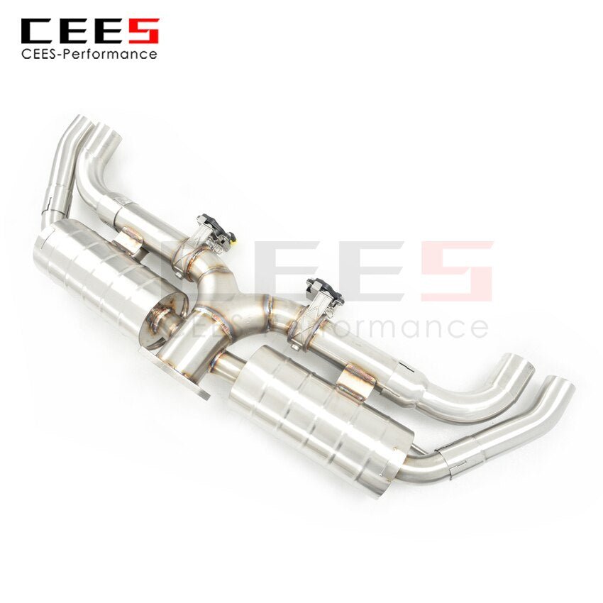 CEES Exhaust System For  AUDi RS3 Mid Pipe Stainless Steel Valve Muffler Catback Escape Tubo Escape Coche Terminale Scarico Auto