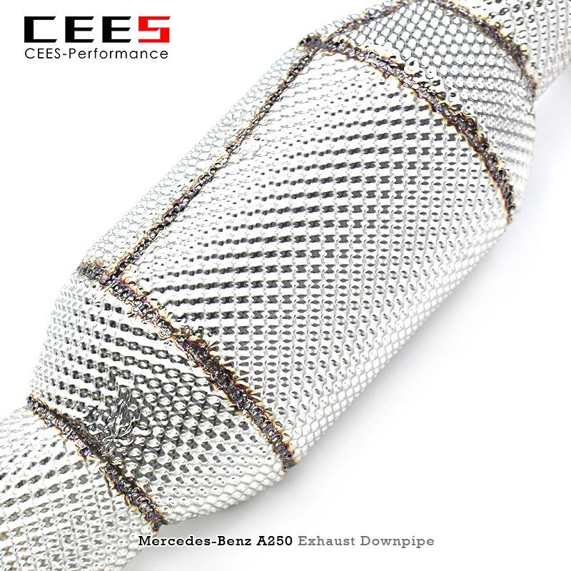 CEES Exhaust Downpipe For Mercedes-Benz A250 2.0T 2014 Stainless Steel Exhaust Pipe High Performance Downpipe with catalyst