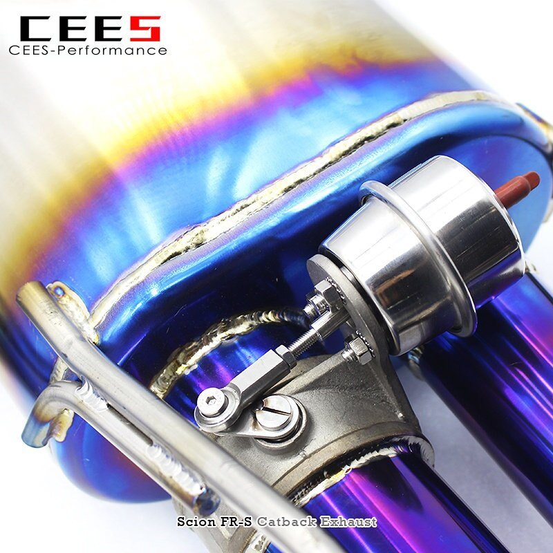 CEES Catback Exhaust For Scion Fr-s/Frs 2013-2019 pipe diameter 63/70/76mm Titanium Exhaust Pipe Valve Muffler Exhaust System