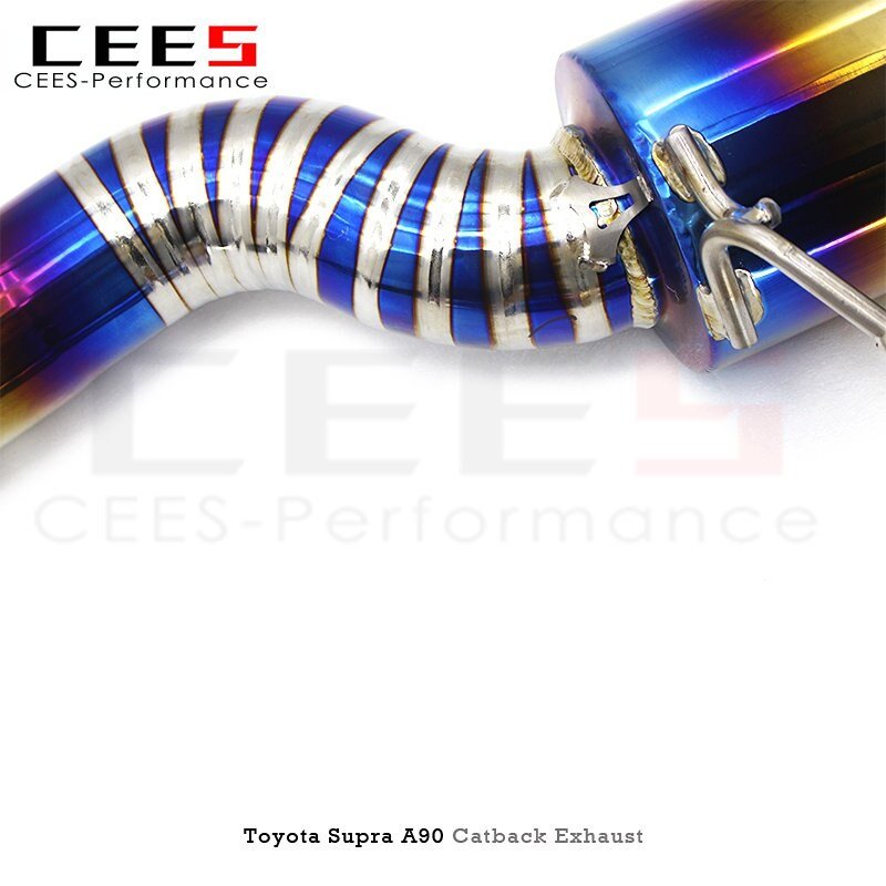 CEES Catback Exhaust for Toyota Supra A90 3.0T 2020-2023 Performance Titanium Alloy Exhaust Pipe Muffler Car Exhaust System