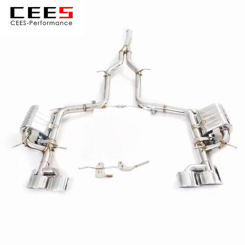 CEES Catback Exhaust For Mercedes-Benz C200 1.8T W204 2010-2015  Valve Control Scarico Auto System Ponteira Escapamento Carro