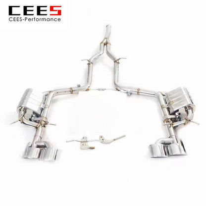 CEES Catback Exhaust For Mercedes-Benz C200 1.8T W204 2010-2015  Valve Control Scarico Auto System Ponteira Escapamento Carro