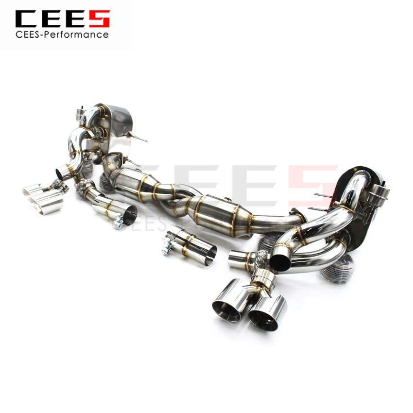 CEES Exhaust System For Porsche 911 997.1 Stainless Steel Valve Muffler Catback Escape Tubo Escape Coche Terminale Scarico Auto