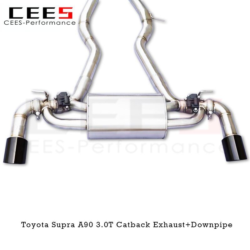 CEES Catback Exhaust Downpipe for Toyota Supra A90 3.0T 2020-2023 Stainless Steel Performance Exhaust Downpipe Without Catalyst