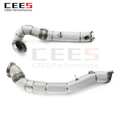 CEES Exhaust System For BMW X6 E71 N54 Headers With/Without Catalyst Test Pipe Converter High Flow Catted Exhaust Downpipe