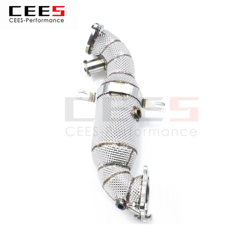 CEES Exhaust System For Alfa Romeo Giulia(OBD V) Headers With Catalyst Test Pipe Converter High Flow Catted Exhaust Downpipe