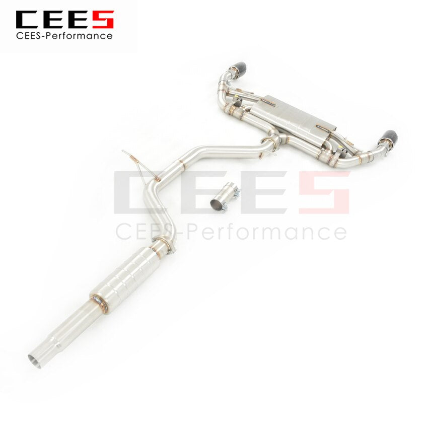 CEES Exhaust System For Volkswagen VW Golf 8  8GTI Catback Stainless Steel Valve Muffler Catback Escape Tubo Escape Coche