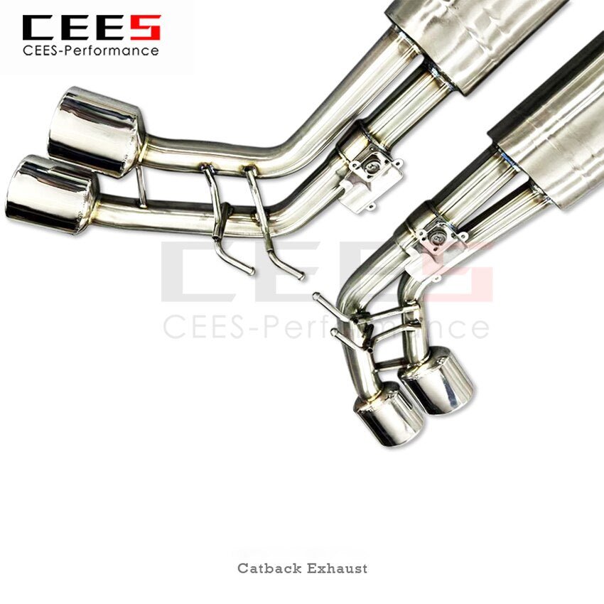 CEES Exhaust System For Mercedes-Benz G500 G63 W464 4.0T Stainless Steel Valve Muffler Catback Escape Tubo Escape Coche Car Part