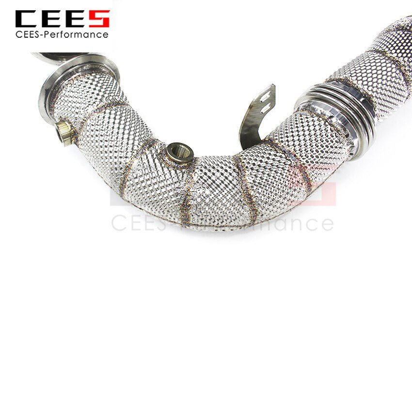 CEES Exhaust System For BMW X6 E71 4.4T Headers With/Without Catalyst Test Pipe Converter High Flow Catted Exhaust Downpipe