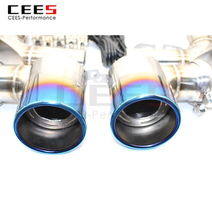 CEES Exhaust System For Maserati MC Stainless Steel Performance Valve Muffler Catback Escape Tubo Escape Coche Car Accessories