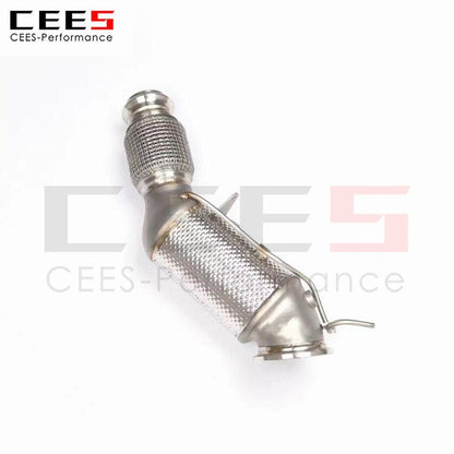 CEES Exhaust System For BMW 420 425 430 G22 G23 Downpipe Headers With Catalyst Catalytic Converter High Flow Catted