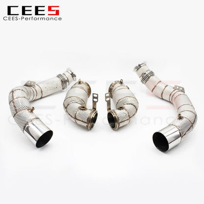 CEES Downpipe for BMW M5/M6 4.4TT V8 2019-2023 Performance Tuning Without Catalyst Exhaust Downpipe Exhaust Pipe