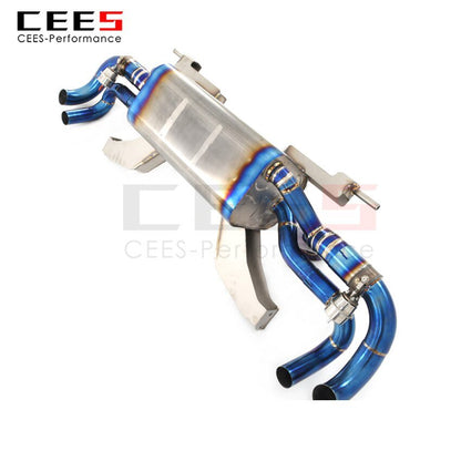 CEES Exhaust System For Lamborghini Gallardo LP560 5.2L Performance Titanium Catback Valve Muffler Auto Modification Car Parts