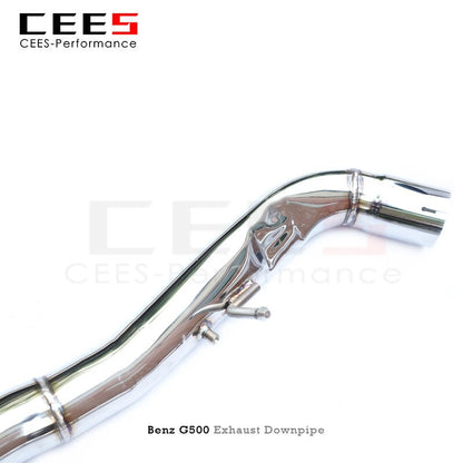 CEES Performance Exhaust Downpipe for Mercedes-Benz G500 2020-2022 Stainless Steel Downpipe with Catalyst Car Exhaust System