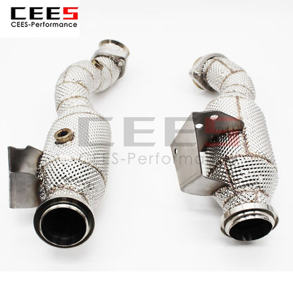 Exhaust System For Benz GLC43 C43 AMG 3.0T Headers With/Without Catalyst Test Pipe Converter High Flow Catted Exhaust Downpipe