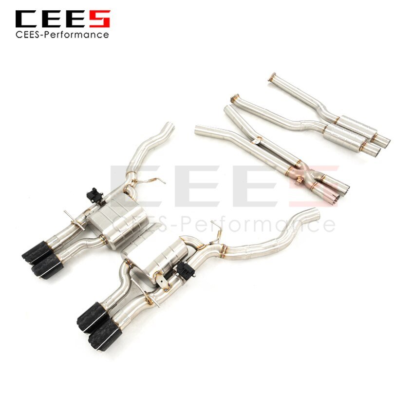 CEES Exhaust System For BMW M6 Stainless Steel Valve Muffler Catback Escape Tubo Escape Coche Terminale Scarico Auto