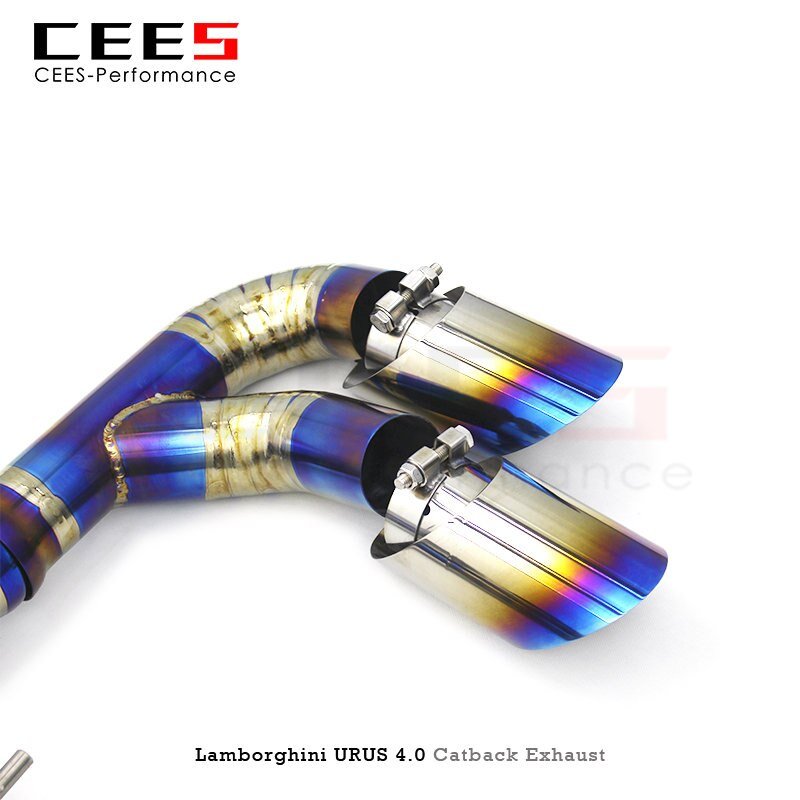 CEES Exhaust Pipe for Lamborghini URUS 4.0 2018-2023 Tuning Performance Titanium Exhaust Valve Control Catback Exhaust Muffler