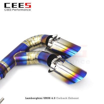 CEES Exhaust Pipe for Lamborghini URUS 4.0 2018-2023 Tuning Performance Titanium Exhaust Valve Control Catback Exhaust Muffler