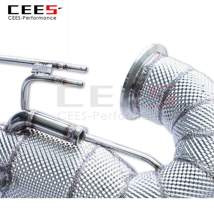 CEES Exhaust System For Mercedes-Benz GT50 Headers Without Catalyst No cat Downpipe Manifold Stainless Steel Car Accessories