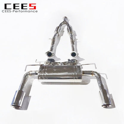 CEES Catback Exhaust For Infiniti FX35 3.7 2010-2013 Stainless Steel Pipes High Performance Car valve Exhaust System Refit