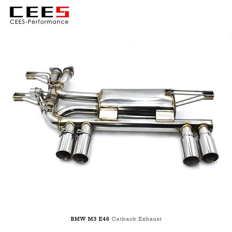 CEES Exhaust for BMW M3 E46 2004-2006 Racing Car Exhaust Pipe Muffler Stainless Steel Car Performance Auto Parts Exhaust System