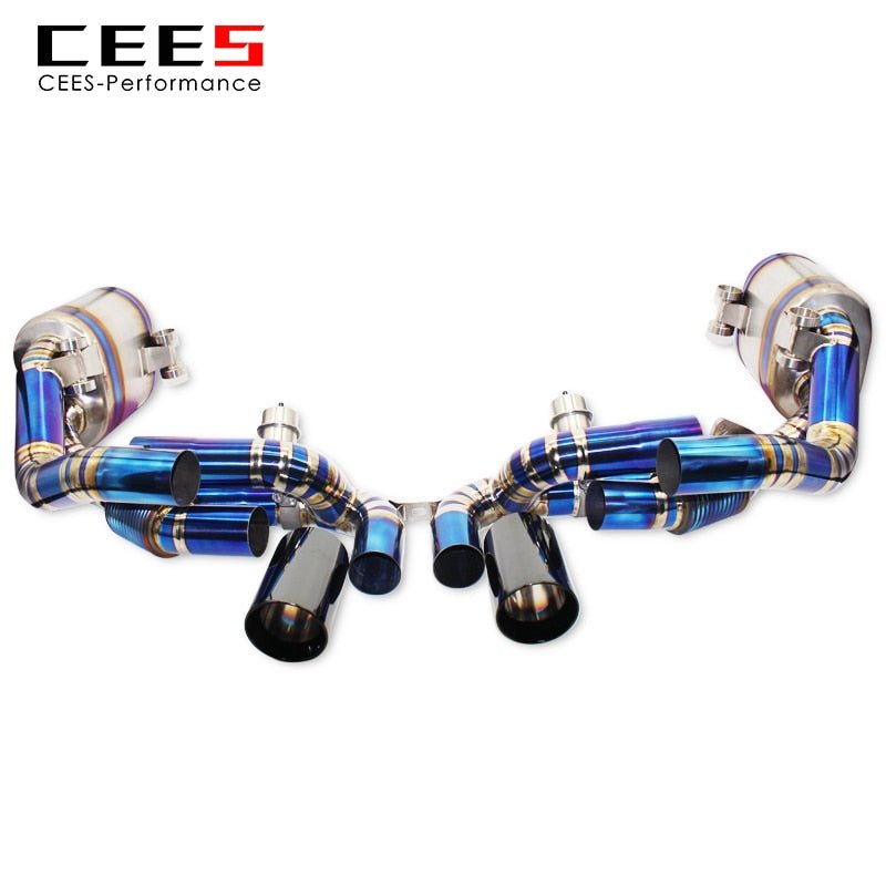 CEES Catback Exhaust for Porsche 911 991.1 3.4/3.8 2012-2015 Upgrade GT3 Performance Titanium Alloy Valve Muffler Escape