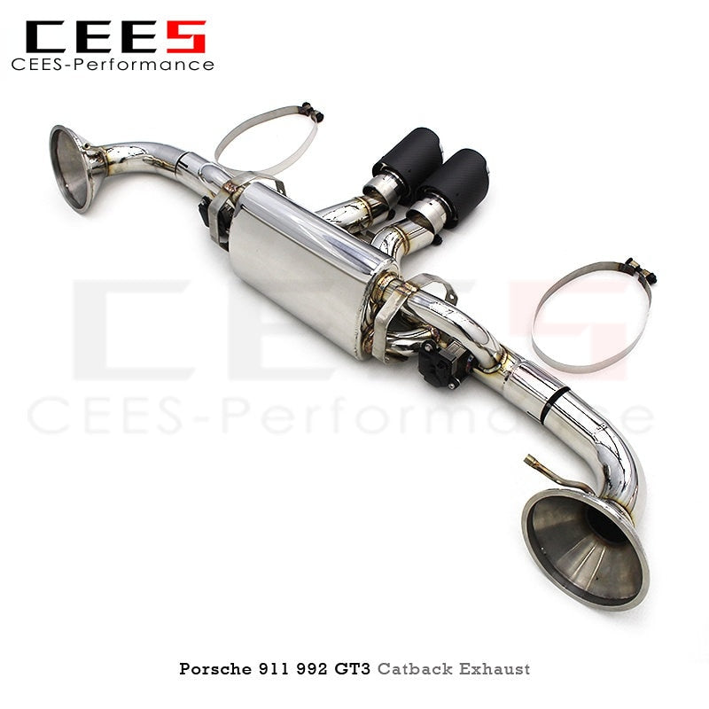 CEES Muffler Exhaust System for Porsche 911 992 GT3 4.0 2017-2023 Performance Stainless Steel Exhaust Pipe Car Exhaust System