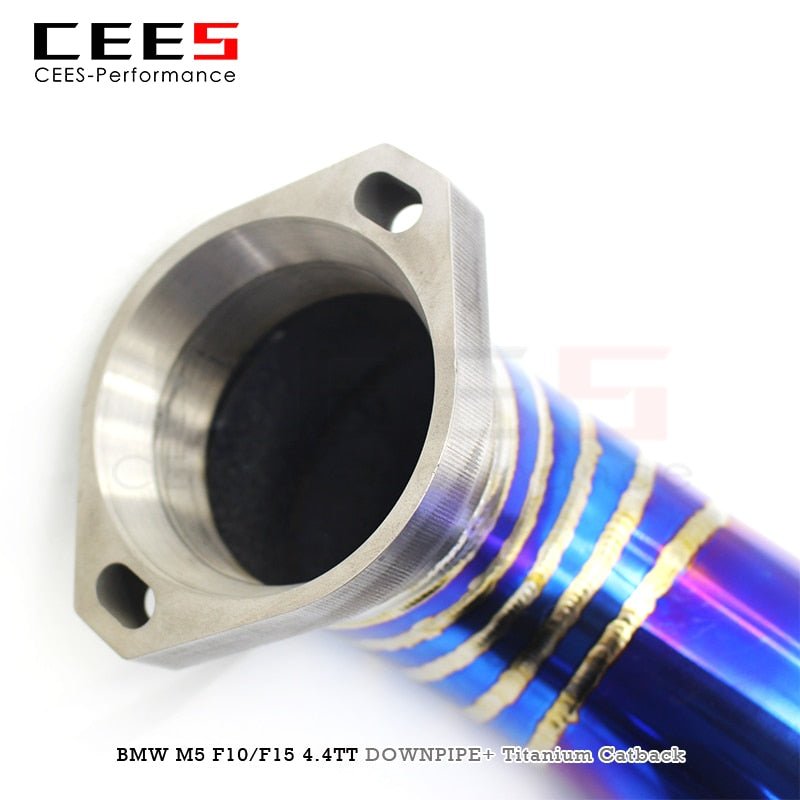 CEES Downpipe Catback Exhaust for BMW M5 F10/F15 4.4TT 2012-2016 Tuning Performance Titanium High Performance Exhaust System