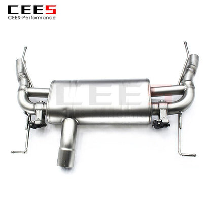 CEES Exhaust System For Cadillac CT5 Stainless Steel Valve Muffler Catback Escape Tubo Escape Coche Terminale Scarico Auto