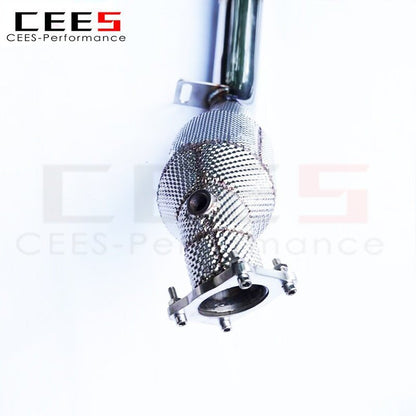 CEES Downpipe for PORSCHE PANAMERA (970) 3.6 4.8 2009-2016 Performance Catless Downpipe Exhaust Without Catalyst Cat-less