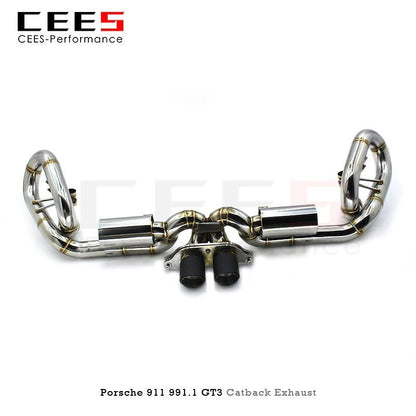 CEES Catback Exhaust for Porsche 911 991.1 GT3 3.8T 2010-2016 Escape 304 Stainless Steel Exhaust Muffler Pipe Car Exhaust System