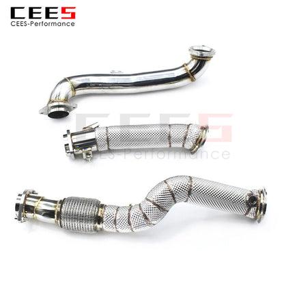 Exhaust System For BMW M3 M4 G82 G80 G83 G8X Headers Without Catalyst No cat Downpipe Manifold Stainless Steel Car Accessories