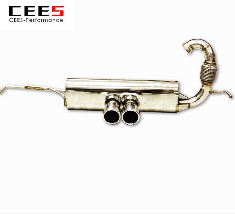 CEES Catback For Smart FORTWO Coupe (453) 2014-  High Performance Exhaust System Vavle Muffler Automobile Parts