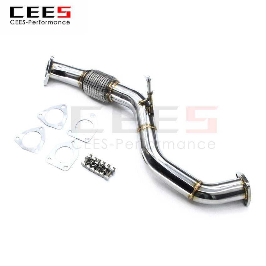 CEES Exhaust System For Honda CIVIC Mid Pipe Stainless Steel Valve Muffler Catback Escape Tubo Escape Coche Car Accessories