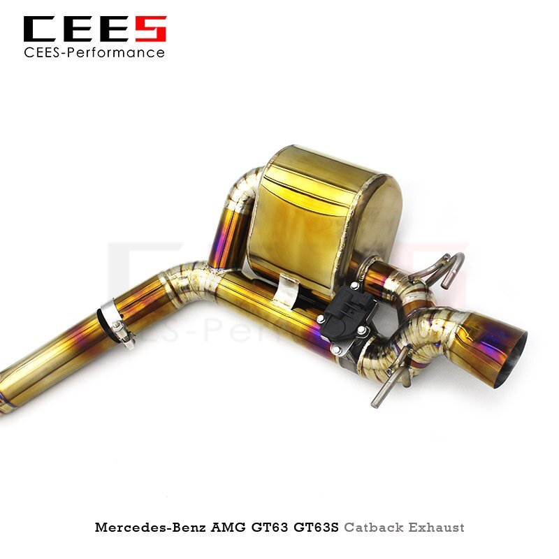 CEES Catback Exhaust for Mercedes-Benz AMG GT63/GT63S 4.0T 2019-2023 Performance Titanium Alloy Exhaust Pipe Muffler Escape