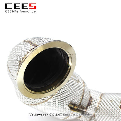 CEES Exhaust Downpipe for VW/Volkswagen CC 2.0T 2015-2022 Catless Downpipe Without Catalyst  Exhaust System Headers