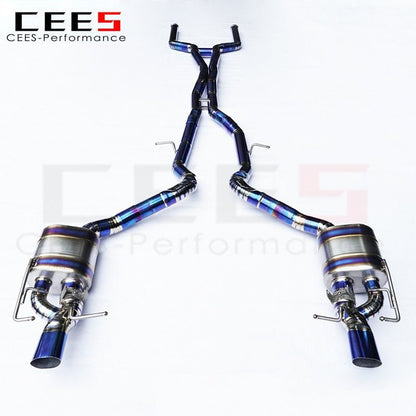 CEES Catback Exhaust for Mercedes-Benz E63 AMG S W213 4.0TT 2016-2020 Performance Titanium Alloy Exhaust Pipe Car Exhaust System