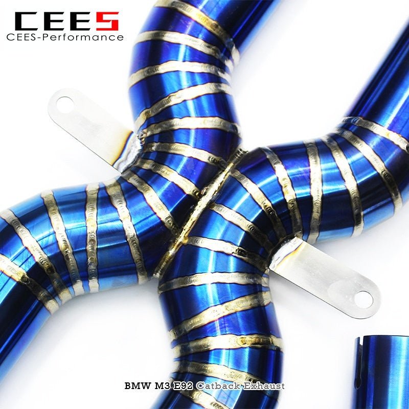 CEES Catback For BMW M3 E90/E93/E9X 4.0L 2008-2013 Performance Valve Titanium Alloy Escape Exhaust Pipe Muffler Exhaust System