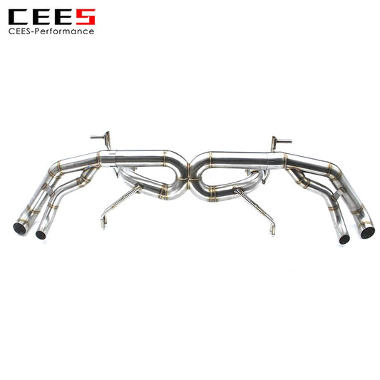 CEES Exhaust System Lamborghini Huracan 5.2 LP580 LP610 Catback Muffler Stainless Steel Pipe High Performance Downpipe