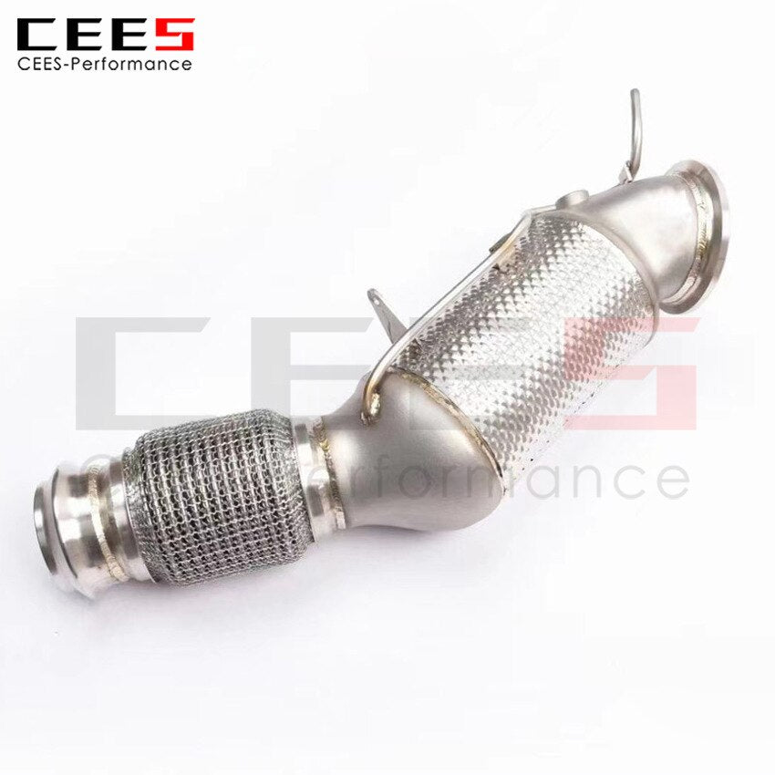 CEES Exhaust System For BMW 420 425 430 G22 G23 Downpipe Headers With Catalyst Catalytic Converter High Flow Catted