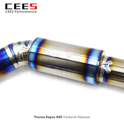 CEES Catback Exhaust for Toyota Supra A90 3.0T 2020-2023 Performance Titanium Alloy Exhaust Pipe Muffler Car Exhaust System