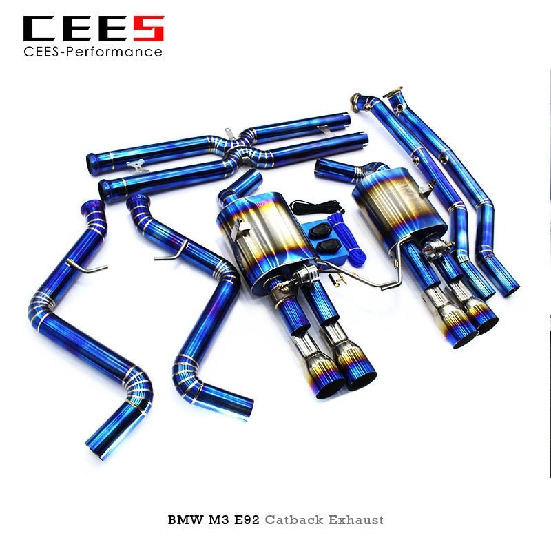 CEES Catback For BMW M3 E90/E93/E9X 4.0L 2008-2013 Performance Valve Titanium Alloy Escape Exhaust Pipe Muffler Exhaust System