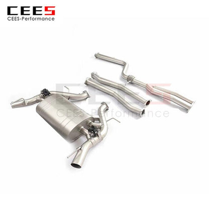 CEES Exhaust System For Cadillac CT4 2.0T Stainless Steel Valve Muffler Catback Escape Tubo Escape Coche Terminale Scarico Auto