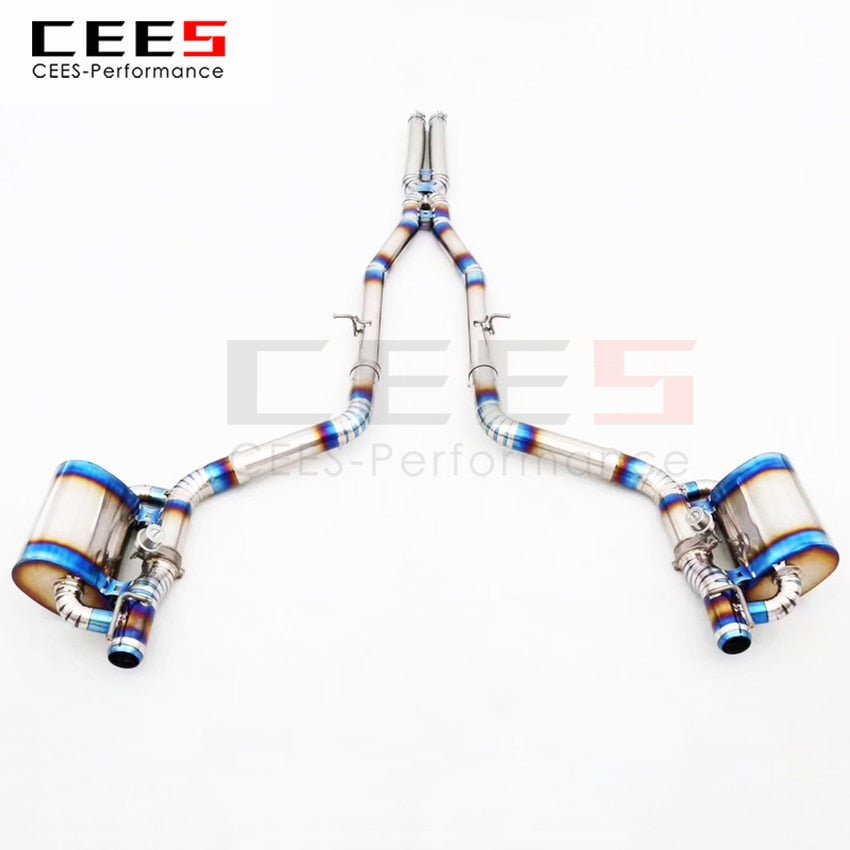 CEES Exhaust System For Dodge Challenger SRT Performance Titanium Alloy Catback Valve Muffler Auto Modification Car Accessories