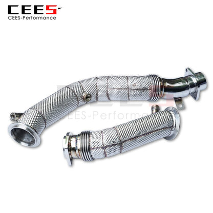 Exhaust System For BMW M3_M4 F80 F82 3.0T 2014-2019 Headers With Catalyst Test Pipe Converter High Flow Catted Exhaust Downpipe