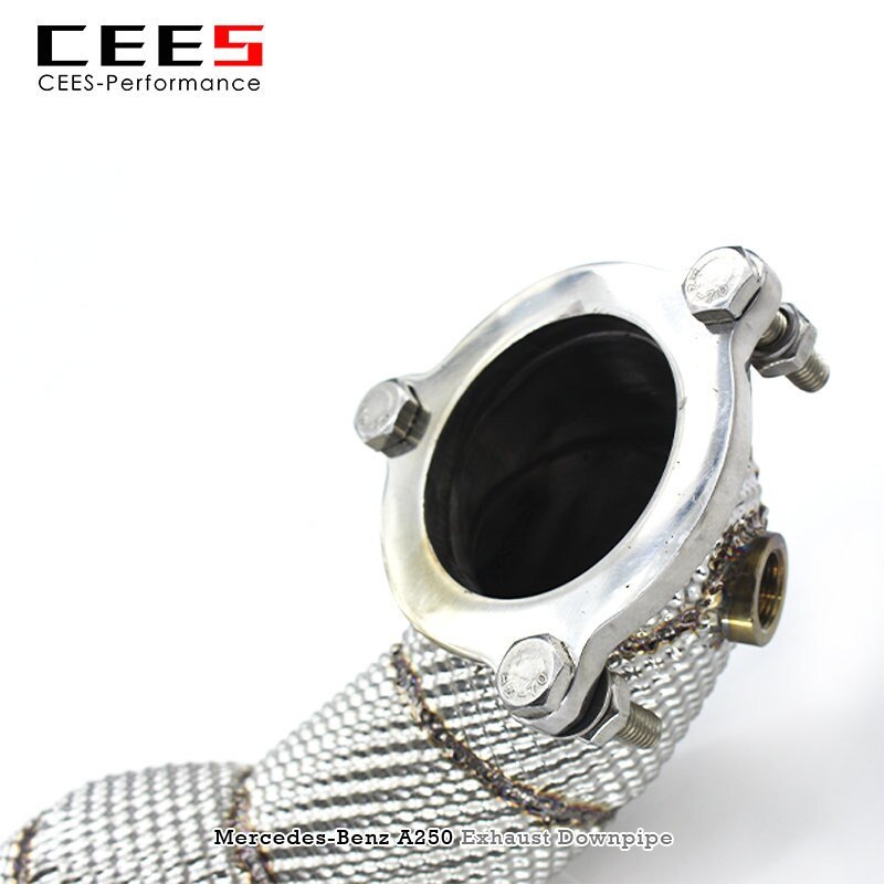 CEES Exhaust Downpipe For Mercedes-Benz A250 2.0T 2014 Stainless Steel Exhaust Pipe High Performance Downpipe with catalyst