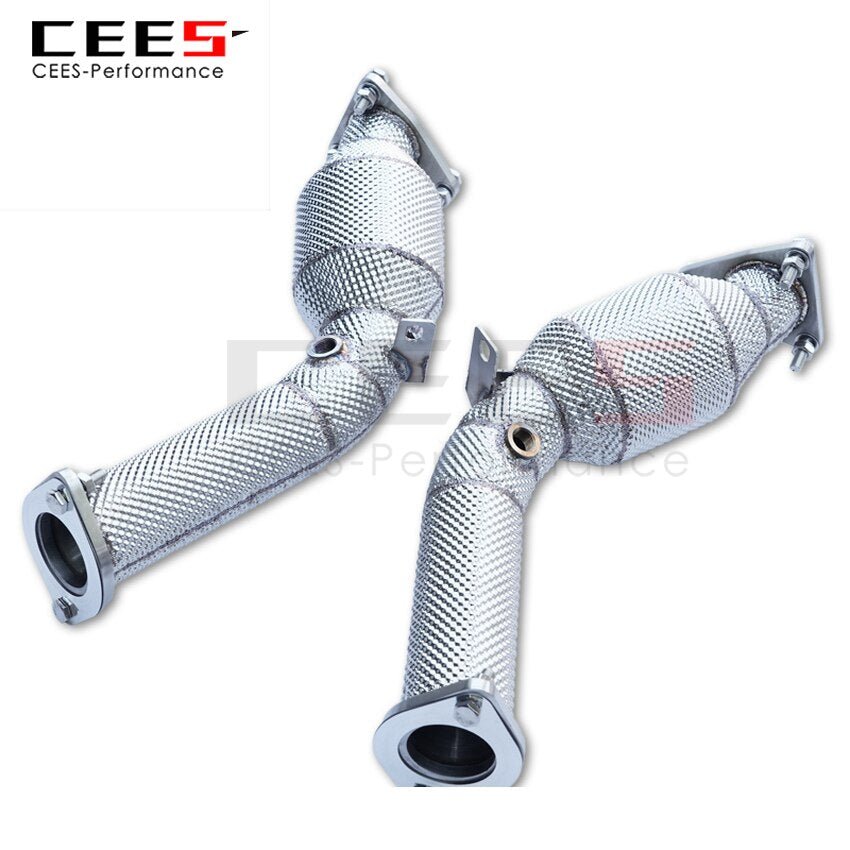 CEES Exhaust System For Infiniti FX35 Headers With/Without Catalyst Test Pipe Converter High Flow Catted Exhaust Downpipe