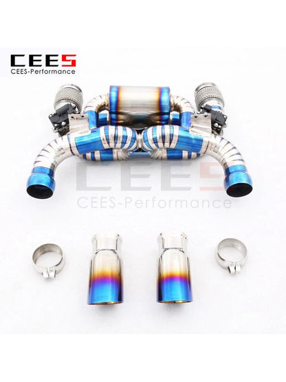 CEES Exhaust System For Mclaren 720S Performance Titanium Alloy Catback Valve Muffler Auto Modification Terminale Scarico Auto