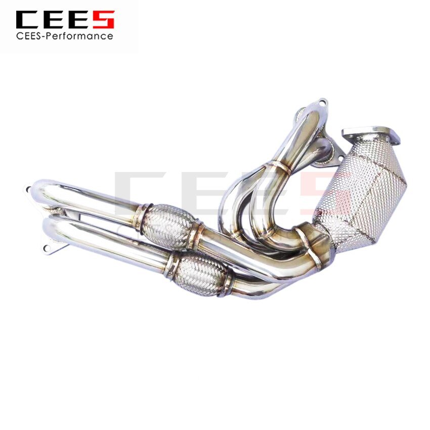 CEES Exhaust System For Honda GT86 FT86 Headers With Catalyst Test Pipe Converter High Flow Catted Exhaust Downpipe Car Parts